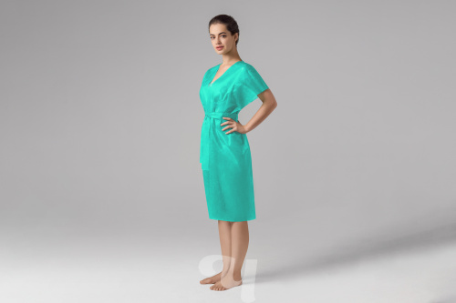 Халат-кимоно б/рукспандб мятный 10шт фото