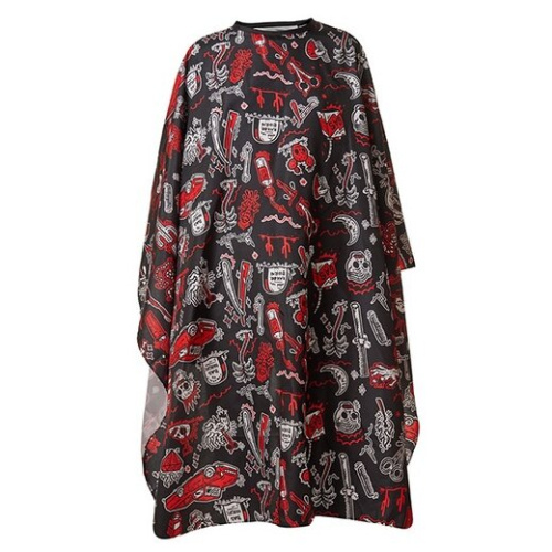 Пеньюар 140х160см "barber's horror" чёрный фото