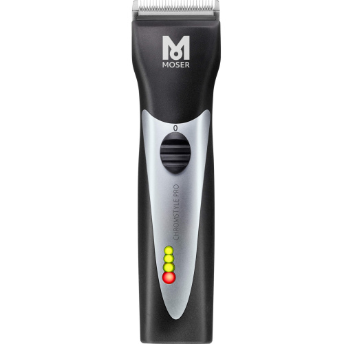 Машинка для стрижки аккум+сеть заряд подставка с регул высоты среза + 4 насадки  Moser ChromStyle PRO фото