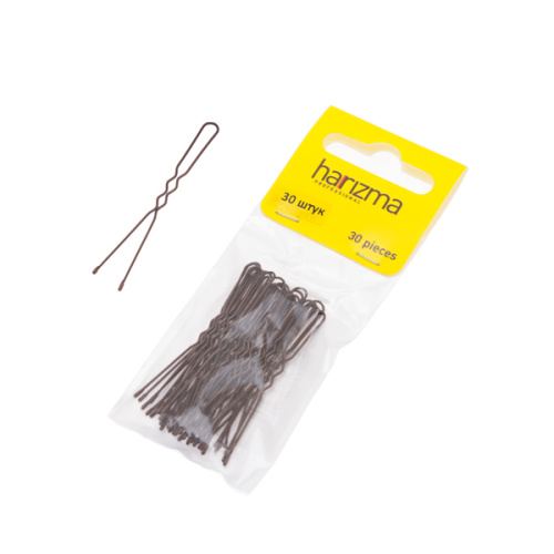 Шпильки 50мм волна 30 шт (черный, коричневый) фото