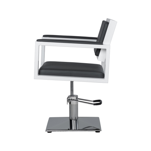 Кресло парикмахерское Дуглас, белый каркас фото