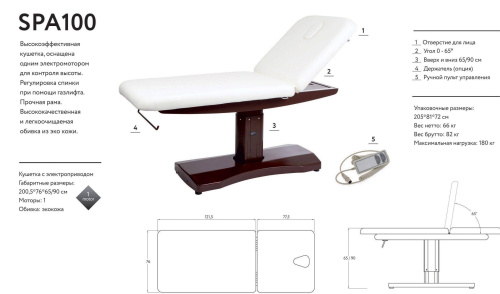 Кушетка массажная SPA100 TRAPP фото