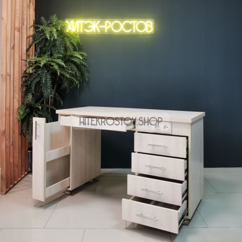 Стол маникюрный Премиум №1 + 2 розетки фото