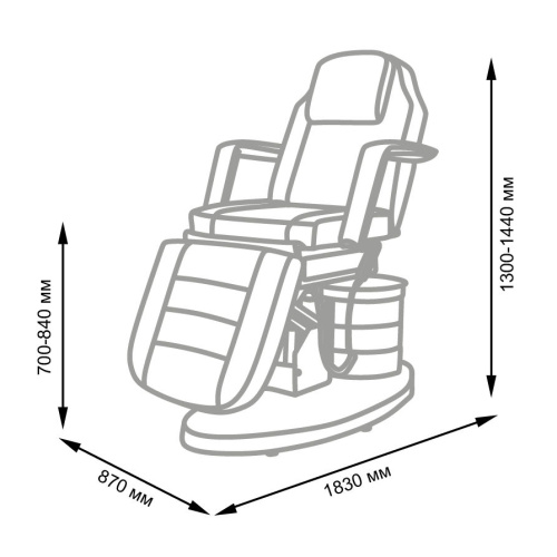 Кушетка косметологическая с тумбой Elegansa фото