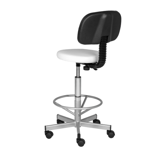 Стул Астек высокий со спинкой (хром) фото