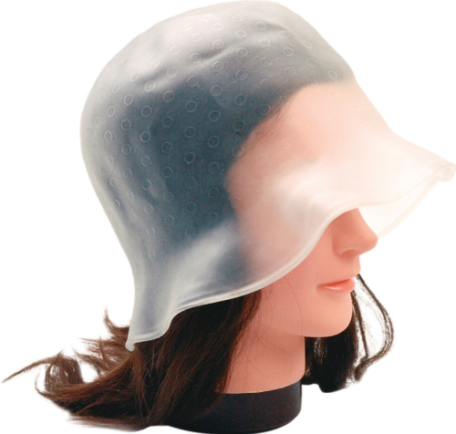 Шапочка д/мелир с крючком белая  фото