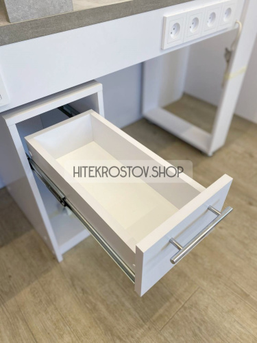 Стол маникюрный двойной №6 + 8 розеток фото